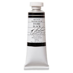 M. Graham Artists' Watercolor - Ivory Black, 15 ml tube