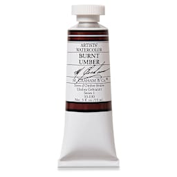 M. Graham Artists' Watercolor - Burnt Umber, 15 ml Tube