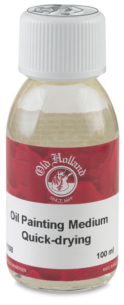 Quick Drying Painting Medium - Front view of 100 ml bottle