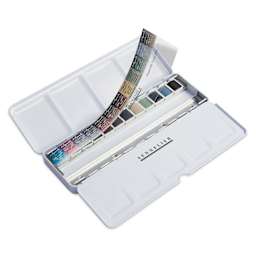 Sennelier French Artists' Watercolors - Set of 12, Neutral, Half Pans