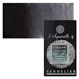Sennelier French Artists' Watercolor - Neutral Tint, Half Pan and swatch