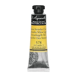 Sennelier French Artists' Watercolor - Sennelier Yellow Light, 10 ml Tube