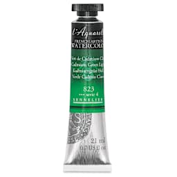 Sennelier French Artists' Watercolor - Cadmium Green Light, 21 ml, Tube