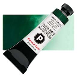Daniel Smith Extra Fine Watercolor - PrimaTek, Jadeite Genuine, 15 ml Tube and swatch