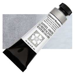 Daniel Smith Luminescent Watercolor - Iridescent Moonstone, 15 ml, Tube and swatch