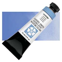 Daniel Smith Extra Fine Watercolor - Lavender, 15 ml tube and swatch