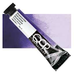 QoR Modern Watercolor - Ultramarine Violet, 11 ml tube and swatch