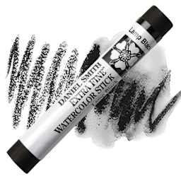 Daniel Smith Watercolor Stick - Lamp Black stick and swatch