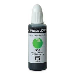 Vallejo Liquid Watercolor - Yellow Green, 32 ml