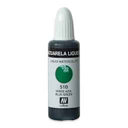 Vallejo Liquid Watercolor - Blue Green, 32 ml