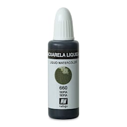 Vallejo Liquid Watercolor - Sepia, 32 ml