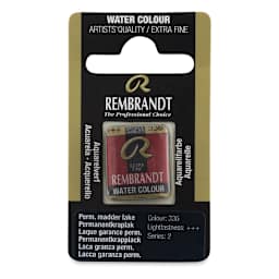 Rembrandt Watercolor Half Pan - Permanent Madder Lake