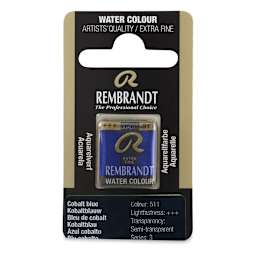 Rembrandt Watercolor Half Pan - Cobalt Blue