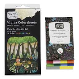 Viviva Colorsheets - Set of 10, Metallic Colors