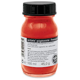 Schmincke Pigment - Vermilion Red, 100 ml Jar back