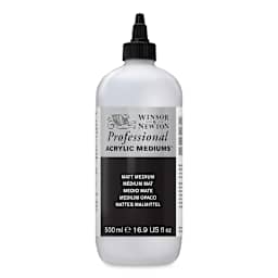Winsor & Newton Artists' Acrylic Medium - Matte, 500 ml bottle