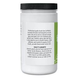 Utrecht Artists' Acrylic Gel Medium - Gloss Gel Medium, Quart left side