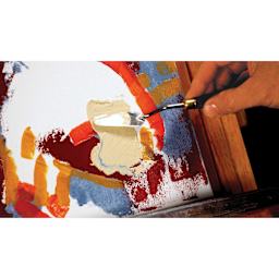 Utrecht Artists' Acrylic Opaque Gel Medium, mixed with paint