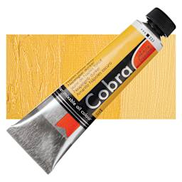 Royal Talens Cobra Water Mixable Oil Paint - Naples Yellow Deep, 40 ml tube and swatch