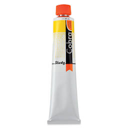 Royal Talens Cobra Study Water Mixable Oil Colors - Permanent Yellow Medium, 200 ml tube