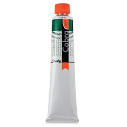 Royal Talens Cobra Study Water Mixable Oil Colors - Permanent Green Deep, 200 ml tube