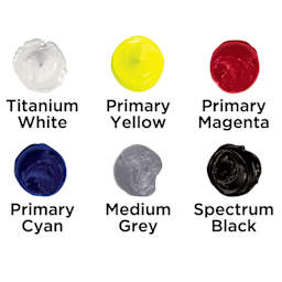 Utrecht Artists' Oil Paint Set - Color Theory, Set of 6 included colors