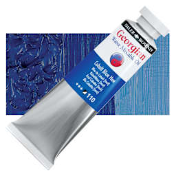 Georgian Water Mixable Oil - Cobalt Blue Hue, 37 ml tube and swatch