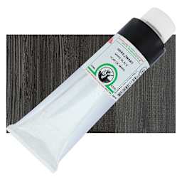Old Holland Classic Oil Color - Mars Black, 225 ml tube and swatch