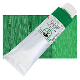 Old Holland Classic Oil Color - Old Holland Bright Green, 225 ml tube and swatch