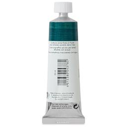 Schmincke Norma Blue Water-Mixable Oil Paint - Chromium Oxide Green Brilliant, 35 ml, back of the tube