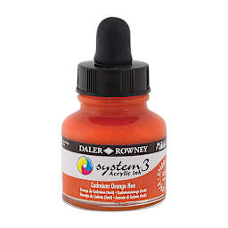 Daler-Rowney System3 Acrylic Ink - Cadmium Orange Hue, 1 oz