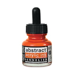 Sennelier Abstract Acrylic Ink - Cadmium Red Orange Hue, 1 oz