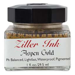 Ziller Ink - Aspen Gold, Metallic, 1 oz