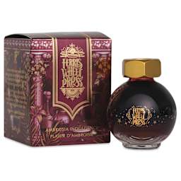 Ferris Wheel Press Ferritales Fountain Pen Ink - Ambrosia Indulgence, 20 ml, bottle and packaging