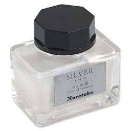 Kuretake Ink-Café Drop of Shimmer Ink Additive - Silver, 20 ml, bottle