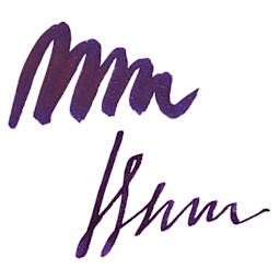 Kuretake Ink Cafe Meiji No Iro Pen Ink - 536 Deep Violet (Shikon), swatch