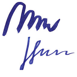 Sailor USA State Ink - Mississippi, Deep Blue, 20 ml, swatch