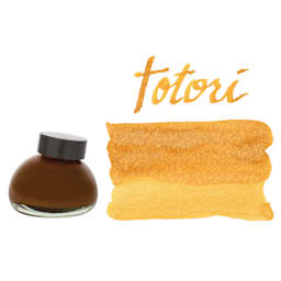 Kakimori Pigment Ink - 02 Torori, swatch and bottle