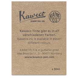 Kaweco Fountain Pen Ink - Pearl Black, 50 ml, Bottle, back of the packaging