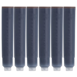 Kaweco Fountain Pen Ink Cartridges - Caramel Brown, cartridges laid out