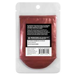 Back of PolyColor Resin Pigment Powder - Dark Red Metallic, 15 g