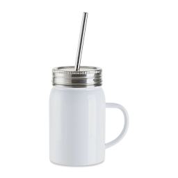 Craft Express Sublimation Printing Stainless Steel Mason Jars - 17 oz, White, Set of 4 (blank jar)
