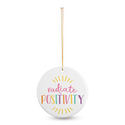 Craft Express Sublimation Printing Ornament - Ceramic Round, 3", Pkg of 25 (finished ornament)