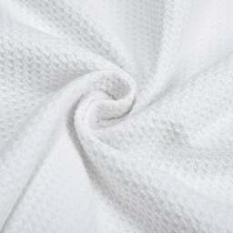 Craft Express Sublimation Printing Waffle Kitchen Towel - 11" x 18", White, Pkg of 4 (fabric close-up)