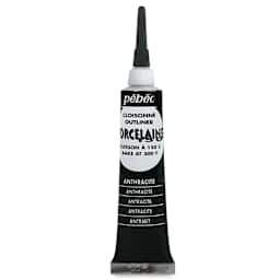 Pebeo Porcelaine 150 Outliner - Anthracite, 20 ml tube