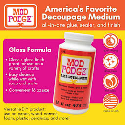Plaid Mod Podge - Gloss Finish, features and specifications displayed