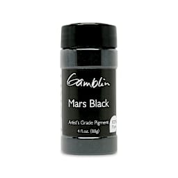 Gamblin Artist's Grade Pigment - Mars Black, 4 oz bottle