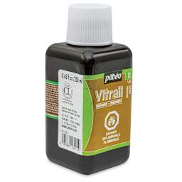 Pebeo Vitrail Paint - Brown, 250 ml bottle side view