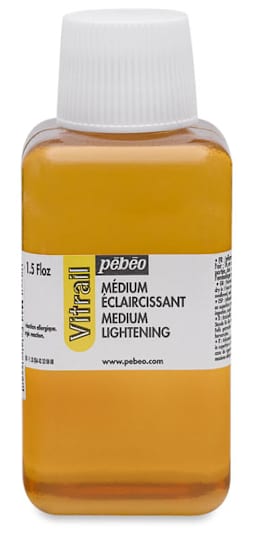 Pebeo Vitrail Paint - Lightener Medium 250 ml bottle shown