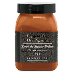 Sennelier Dry Pigment - Burnt Sienna, 140 g jar